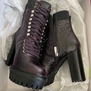 NWB high heel combat ankle boot